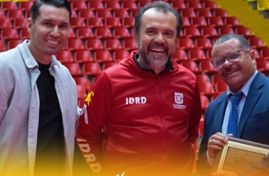 En compañía del director del IDRD y el concejal de Bogotá Leandro Castellanos.